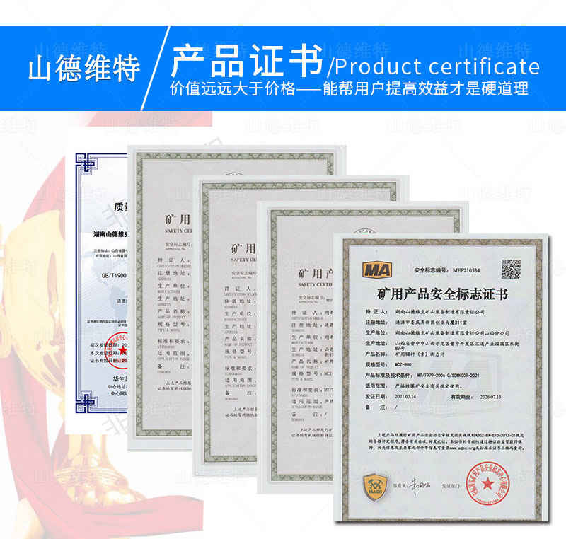 礦用錨索測力計安标證書